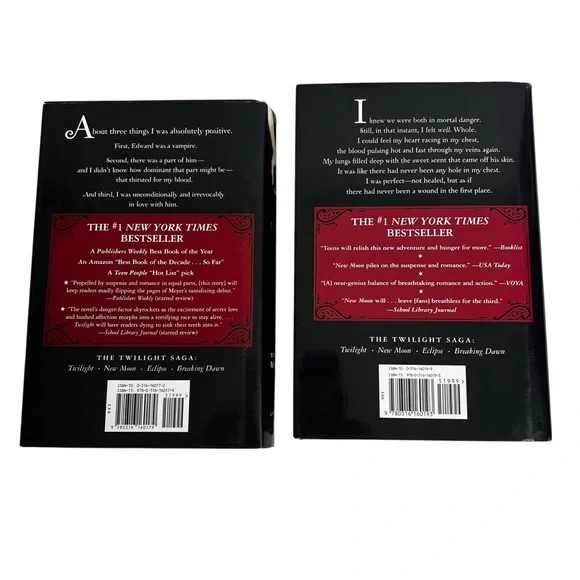 Stephanie Meyer Books Lot/2 “Twilight” & “New Moon” Fantasy/Horror/Romance - Picture 2 of 7